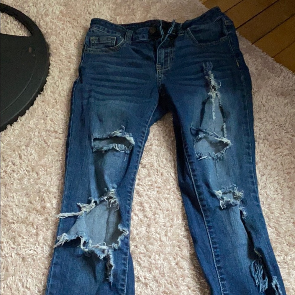 ripped girl jeans